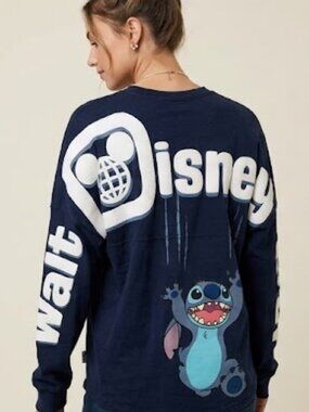 Stitch Disney Spirit Jersey, Disney World Long Sleeve Size XS